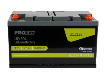 Pro-user Lithium Accu 125 Ah LI12125, Caravans en Kamperen, Camper-accessoires, Verzenden, Nieuw