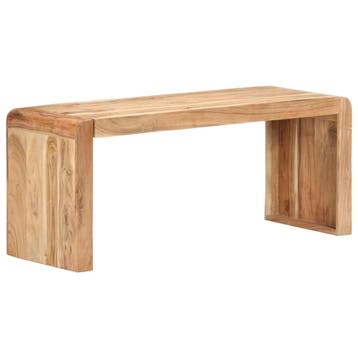 Eetkamerbank acaciahout 110cm | Retourdeal 54% Korting, Gebruikt, Minder dan 75 cm, Tweepersoons, Ophalen of Verzenden