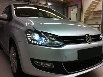 VW Polo 6R  GTI LED DRL xenon look koplampen, Auto-onderdelen, Verlichting, Verzenden, Nieuw