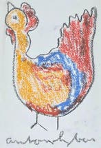 Anton Heyboer (1924-2005) - Kip, Antiek en Kunst