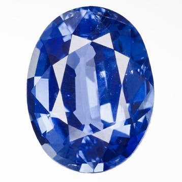 1 pcs Blauw Saffier - 1.32 ct - nternational Colored, Nieuw