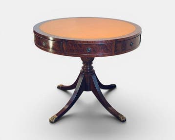 Tafel - Mahonie - 4 lades + simulaties, Antiek en Kunst