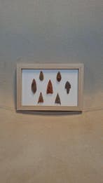 Afrika Steen archeologisch-neolithische pijlpuntkop van, Verzamelen, Mineralen en Fossielen