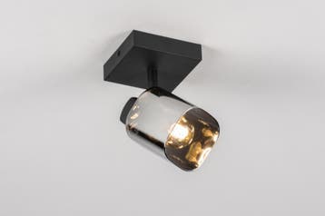 Rietveld Spots - Zwart, Grijs - Glas, Metaal, Verzenden, Nieuw