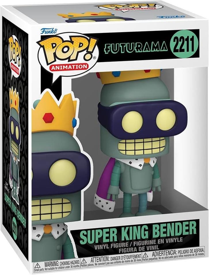 Funko Pop! - Futurama - Super King Bender #221 | Funko -, Verzamelen, Poppetjes en Figuurtjes, Nieuw, Verzenden