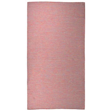 vidaXL Buitenkleed platgeweven 80x150 cm rood, Verzenden, Nieuw, Rood