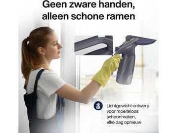 Samako CrystalClear - Elektrische Raamwisser - 3-in-1 met, Verzenden, Zo goed als nieuw