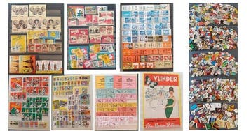 Collectie van memorabilia - Matchbox-etiket