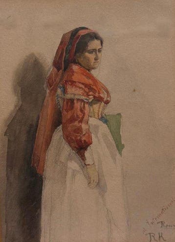 Italiaanse school (XIX) - Contadina