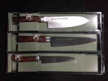 Japanese Masamune Kitchen Knife 3-Piece Set - Santoku, Gyuto
