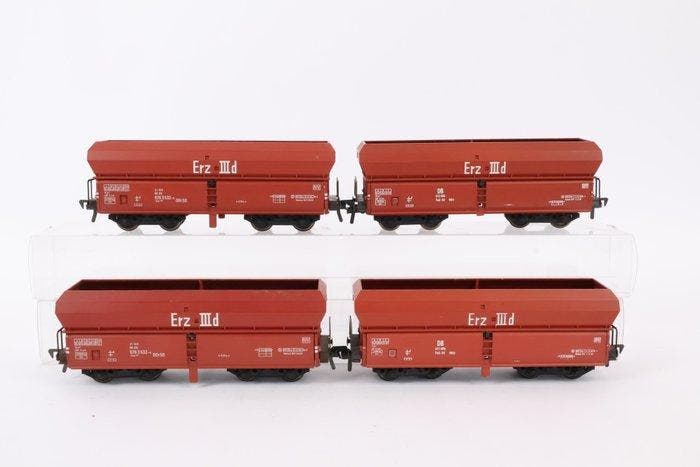 Fleischmann H0 - Modeltrein goederenwagon (4) - Vier, Hobby en Vrije tijd, Modeltreinen | H0