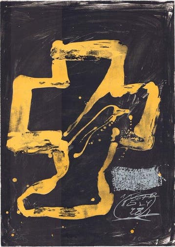 Antoni Tapies (1923-2012) - Personnaje assis - XL