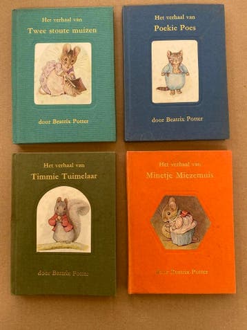 4x Hardcover Miniboekjes - Beatrix Potter, Verzenden, Gelezen, Fictie algemeen, 5 of 6 jaar
