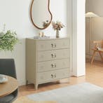 Ladekast Hämeenlinna commode met lades 92x80x40 cm camel [en, Verzenden, Nieuw