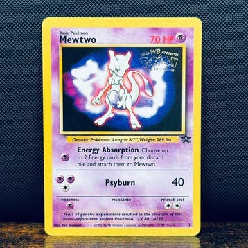 Pokémon Card - Mewtwo Movie Promo 3 – Pokémon, Nieuw
