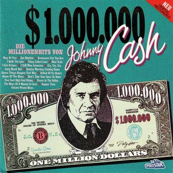 Johnny Cash - $1.000.000 - Die Millionenhits von Johnny Cash, Ophalen of Verzenden, Gebruikt