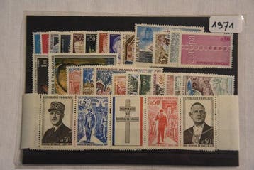 Frankrijk 1971/1982 - Het geheel van 12 volledige jaren in, Gestempeld