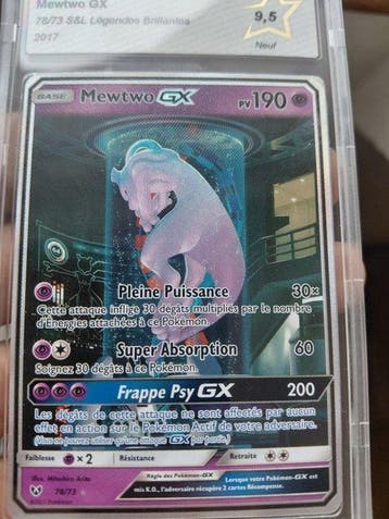 Pokémon - 1 Graded card - Mewtwo Alternate art - PCA 9.5 -, Nieuw