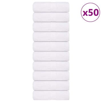 vidaXL Washandjes FROGN 50 st 30x30 cm 360 g/m² wit, Verzenden, Nieuw, Wit