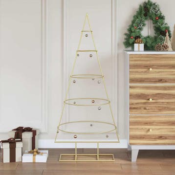 vidaXL Metalen kerstboom met standaard KUOPIO 125 cm Staal, Verzenden, Nieuw