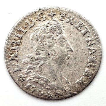 Frankrijk. Louis XIV (1643-1715). 5 Sols 1704-BB, Strasbourg