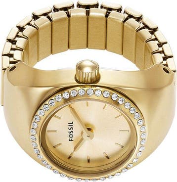 Fossil ES5319 Dames Horlogering 15 mm - Goudkleurig (Mode), Verzenden, Nieuw