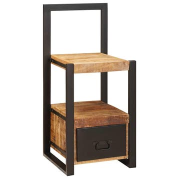 vidaXL Kledinghouder met lade Bruin 40 x 40 x 90 cm Massief, Verzenden, Nieuw