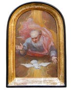 Italiaanse school (XVII) - La discesa di Dio Padre e lo