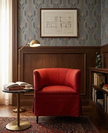 SIMMONS - Fauteuil - POZZETTO - JACQUART, hard hout -, Huis en Inrichting, Nieuw