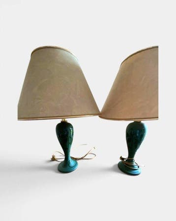 Paire de lampe Louis Drimmer en faïence - Tafellamp -