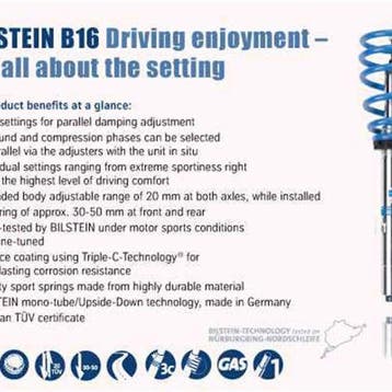 Bilstein B16 1989 Porsche 911 Carrera 4 Front and Rear, Ophalen of Verzenden, Nieuw