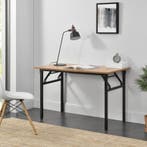 Eettafel bureau 120x60x75 - 76,4 cm opvouwbaar verstelbaar b, Verzenden, Nieuw