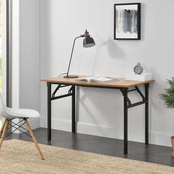 Eettafel bureau 120x60x75 - 76,4 cm opvouwbaar verstelbaar b, Huis en Inrichting, Bureaus, Verzenden, Nieuw