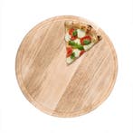 GGM Gastro | Pizzabord - met saftrille - rond - hout - |, Verzenden, Nieuw, Effen, Bord(en)