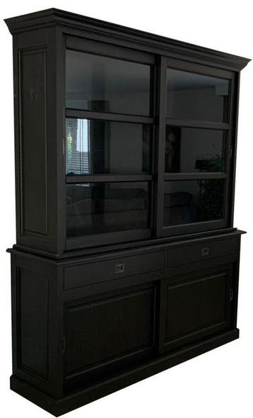 Buffetkast zwart - zwart Ermelo 180cm, Ophalen of Verzenden, Nieuw