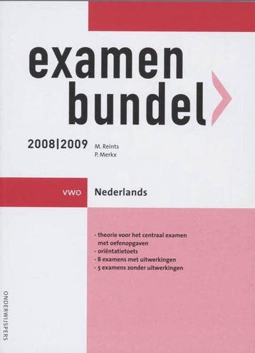 Examenbundel 2008/2009 VWO Nederlands - Reints, Verzenden, Gelezen