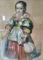 Fechner Eduard Clemens (1799-1861) - Jeune fille à