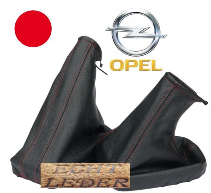 Echt Lederen Handrem en Pookhoes OPEL Corsa C 2000-2006 Rood, Auto diversen, Auto-accessoires, Nieuw, Ophalen of Verzenden