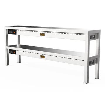 Etagère/Warmtebrug | RVS | 2 Niveaus | Verwarmd (Keramisch), Verzenden, Nieuw in verpakking