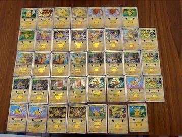 Pokémon - 38 Bulk kaarten - Pikachu Foil - Various sets, Nieuw