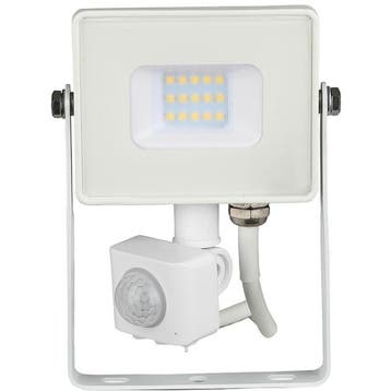LED Bouwlamp 10 Watt met Sensor - LED Schijnwerper - Viron, Ophalen of Verzenden, Nieuw, Lamp met armatuur