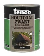 Houtcoat Zwart Waterbasis Mat 2,5 liter, Ophalen of Verzenden, Nieuw