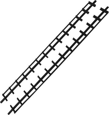 Draaibare lamellen schutting 50 cm zwart - verstelbaar he..., Ophalen of Verzenden, Nieuw