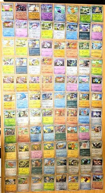 Card Grande Lotto Pokémon England di 340 Carte-90 Holo-50, Nieuw