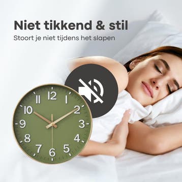 Tyme Wandklok - Goed leesbaar - Stille 30cm Wand Klok Modern, Ophalen of Verzenden, Nieuw