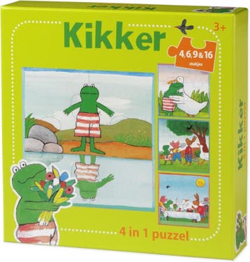 De Wereld van Kikker - 4 in 1 Puzzel | Bambolino Toys -, Verzenden, Nieuw