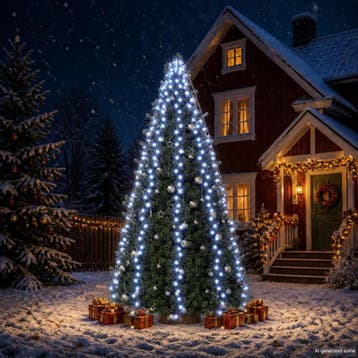 vidaXL Kerstboomverlichting met 500 LEDs blauw, Verzenden, Nieuw, Kunststof