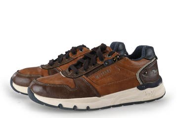 Mustang Sneakers in maat 43 Cognac, Overige kleuren, Verzenden, Gedragen, Sneakers of Gympen