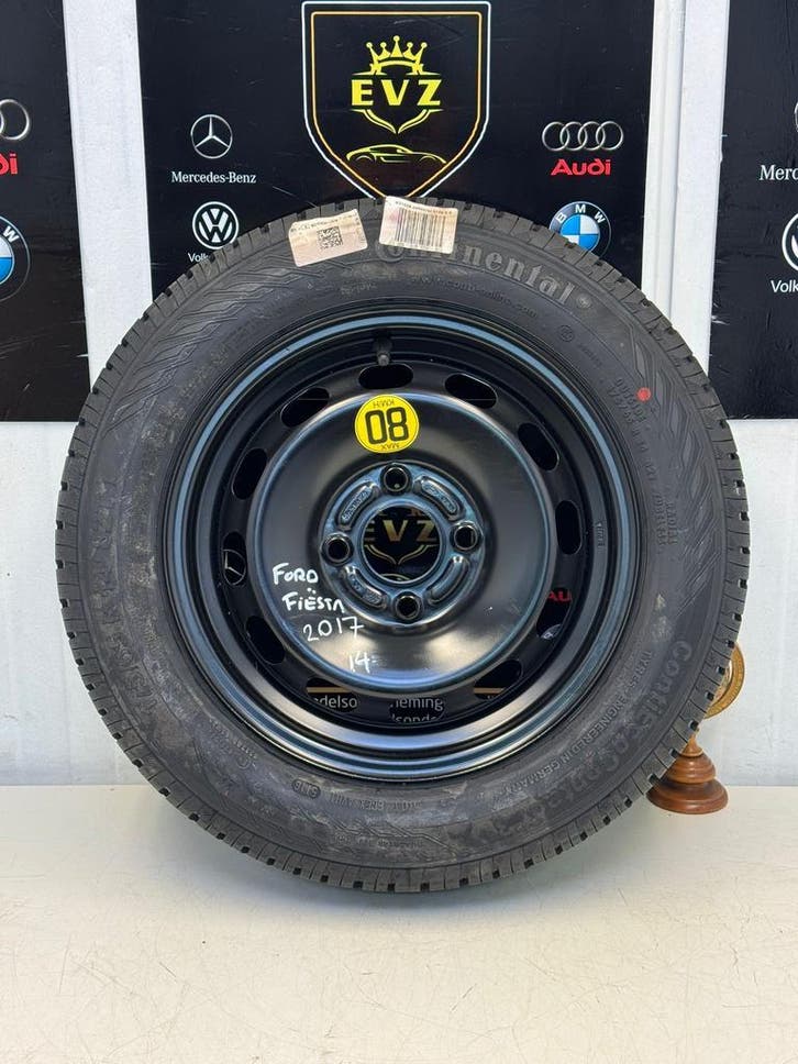 Ford Fiesta 6 bj.2017 Reservewiel/thuiskomer 4x108, Auto-onderdelen, Banden en Velgen, 14 inch, Zomerbanden, 175 mm, Gebruikt