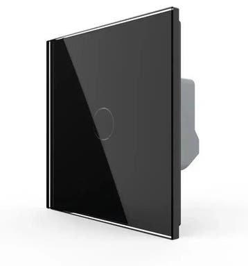 Livolo Touch Dimmer Wisselschakelaar | Zwart | Glaspaneel |, Doe-het-zelf en Verbouw, Elektra en Kabels, Ophalen of Verzenden